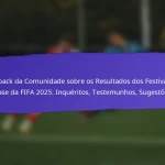 Impacto da Cultura Local nos Festivais de Base da FIFA 2025: Tradições, Atividades, Envolvimento da Comunidade