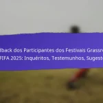 Acessibilidade em Eventos para Participantes com Deficiência nos Festivais de Base da FIFA 2025: Disposições, Feedback, Melhorias